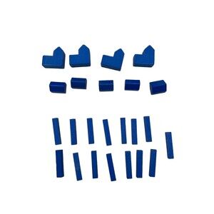 Settlers of Catan Blue Road City Settlement Wood Replacement Game Part Pieces